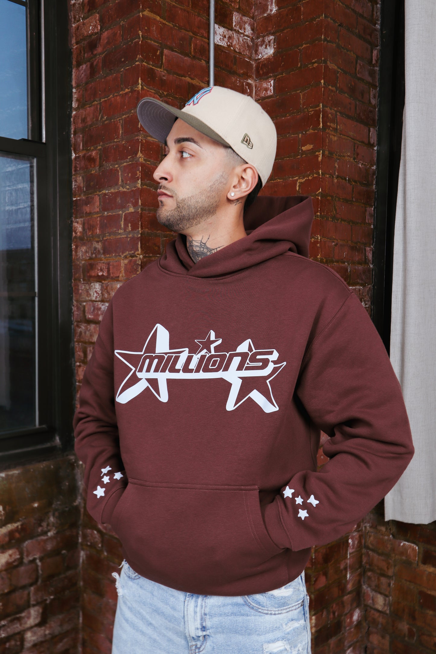 Millions Mocha brown pullover hoodie